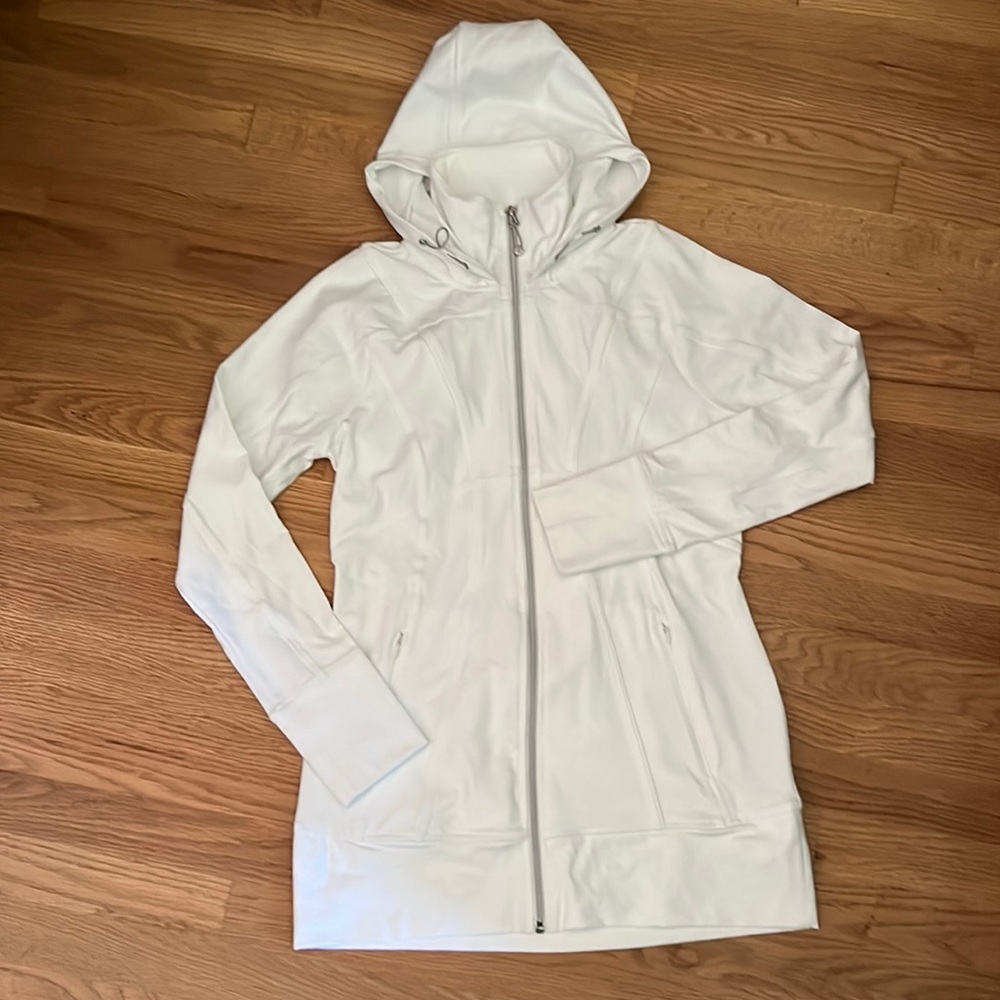 White long athleta jacket